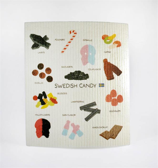Vaatdoek / Disktrasa Swedish Candy Vit – Mellow Design