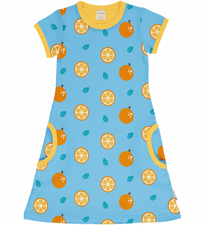 Jurk / Dress SS Orange - Maxomorra