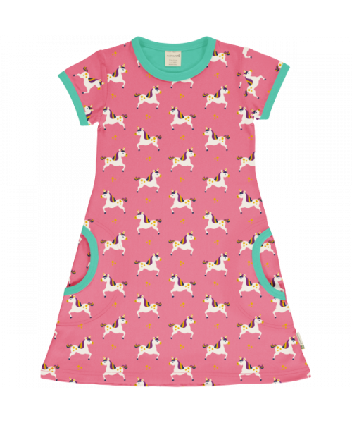 Jurk / Dress SS Unicorn - Maxomorra