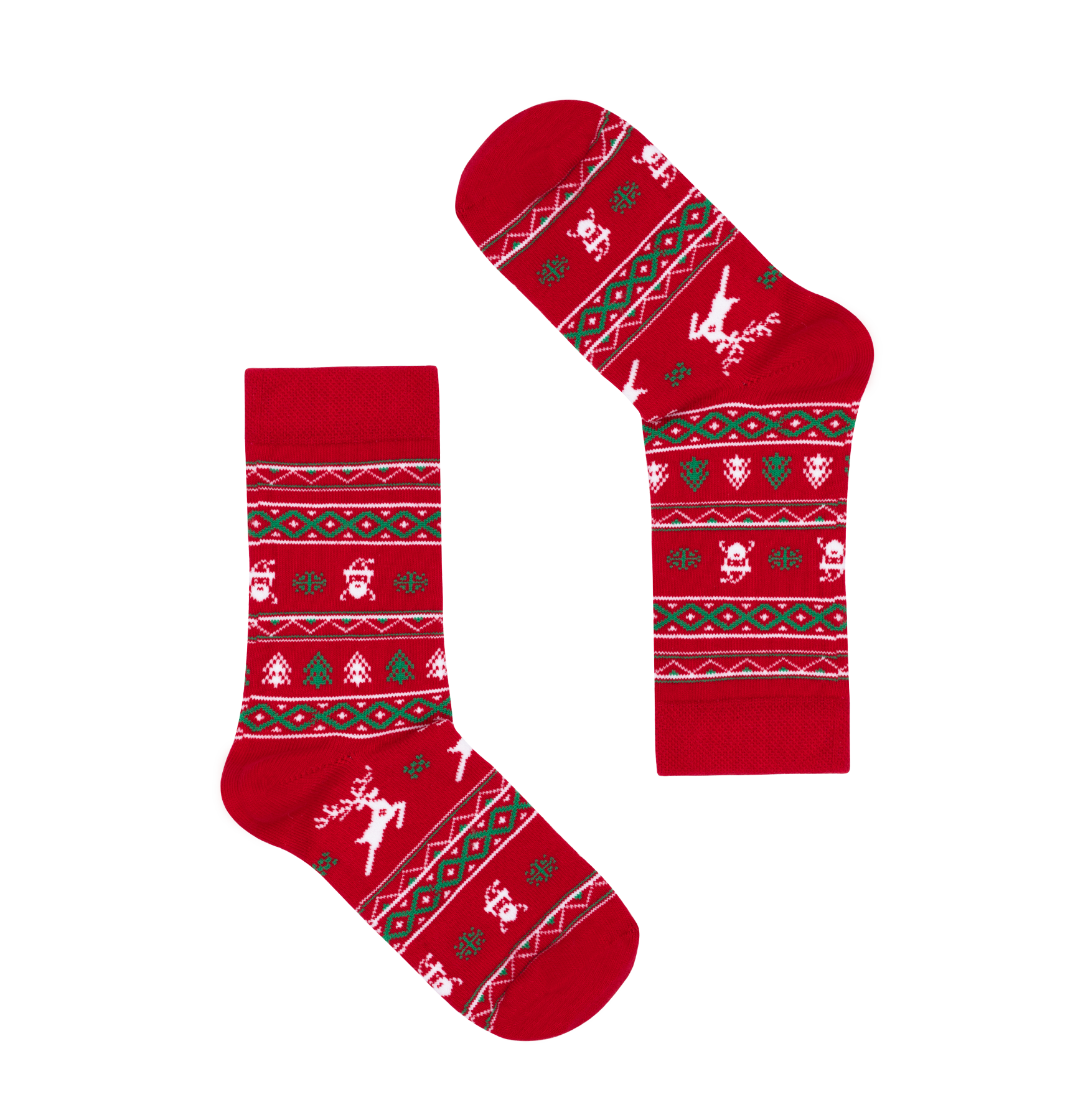 Elves & Reindeers Socks / Baby / Kids / Adult - Faves. Socks&Friends