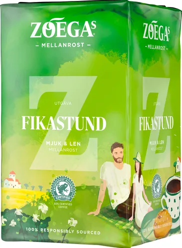 Fikastund Bryggkaffe Mellanrost Mjuk & Len - ZOÉGAS