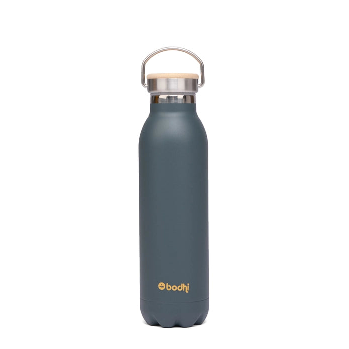 Bodhi Thermosfles "Flower of Life" Antraciet 600 ml - Bodynova