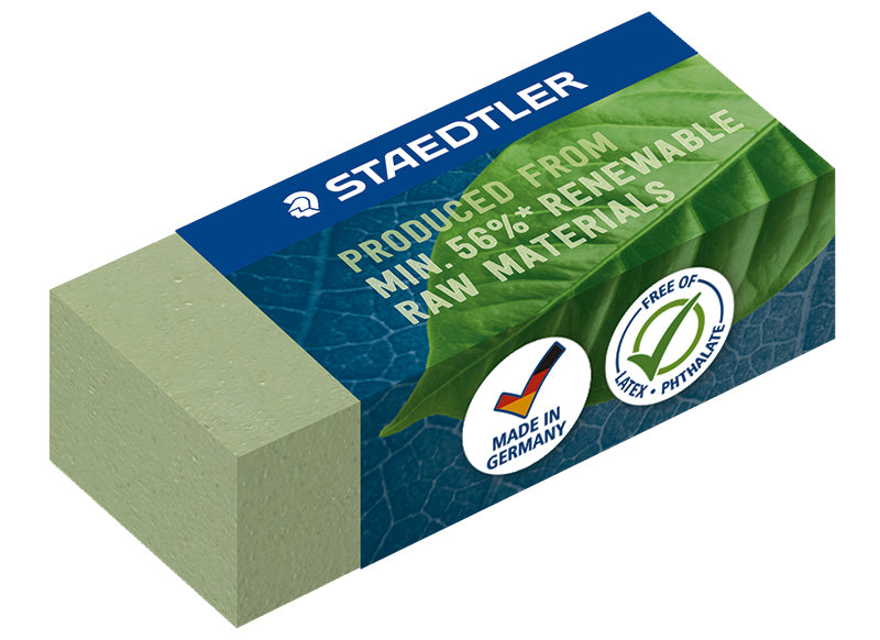 Eco Gum Olijfgroen - Klein of Groot - Steadtler