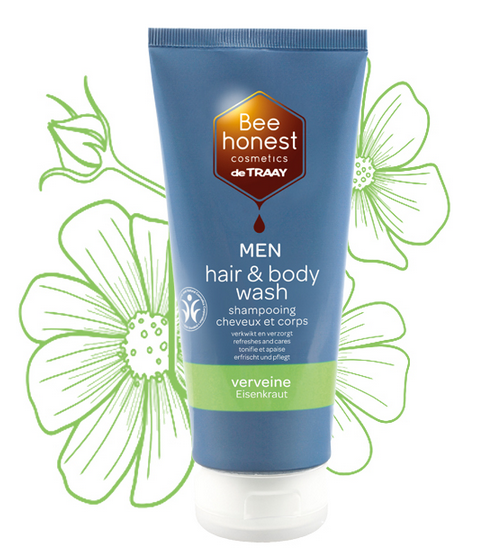 Hair & body wash men verveine - Traay Bee Honest