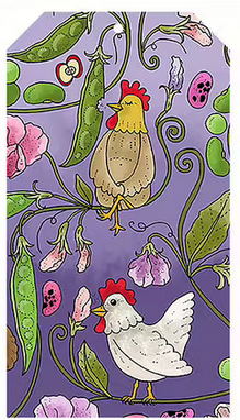 Geschenkkaartje / Gift Tag Ärtiga höns – Eplaros