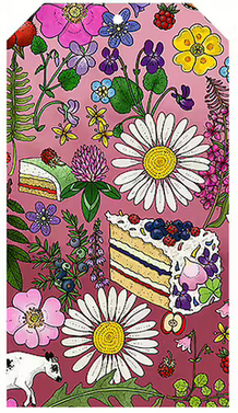 Geschenkkaartje / Gift Tag Sommartårta – Eplaros