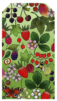 Geschenkkaartje / Gift Tag Trädgårdsbär – Eplaros