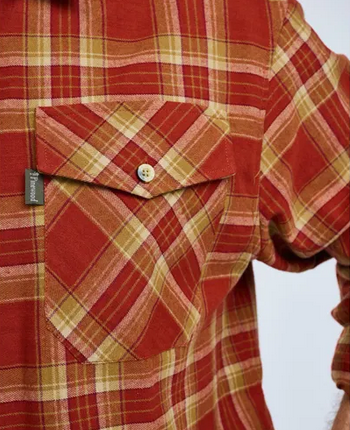 Härjedalen Shirt - Men - Terracotta / D. Sand - Pinewood