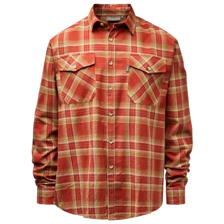 Härjedalen Shirt - Men - Terracotta / D. Sand - Pinewood