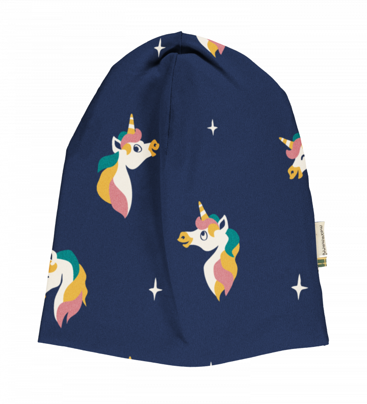 Muts / Hat Lined Unicorn Blue - Maxomorra