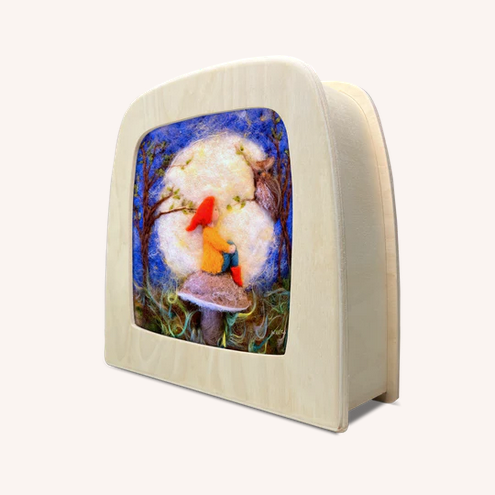 Toverplaat Gnome in Full Moon – Het Wol Feetje