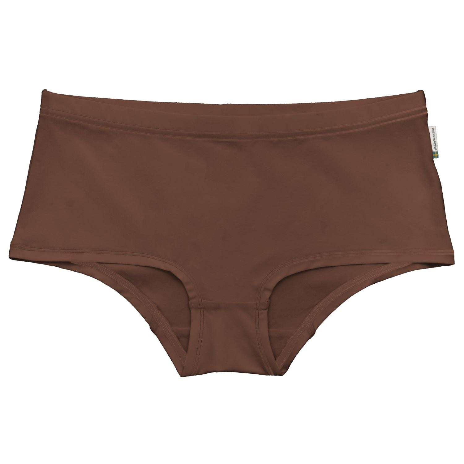 Basic hipster voor dames van Maxomorra in bruine kleur van biologisch katoen (GOTS)