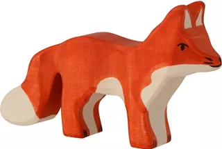 Houten Vos staand 14 cm (80095) - Holztiger