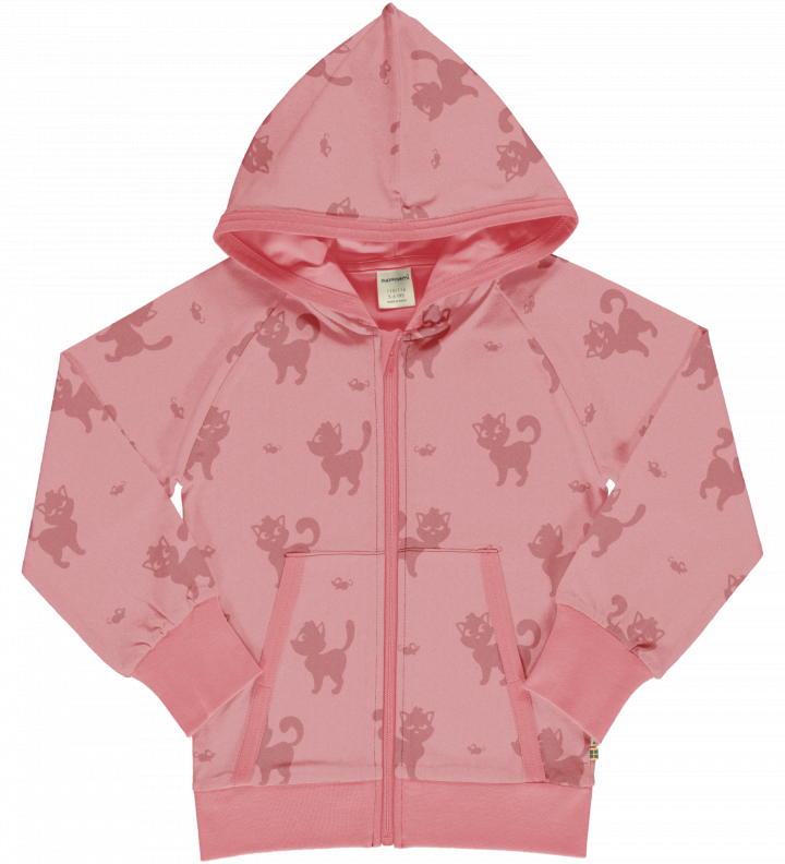 Vest / Hoodie Zipper Lined MONO CAT - Maxomorra