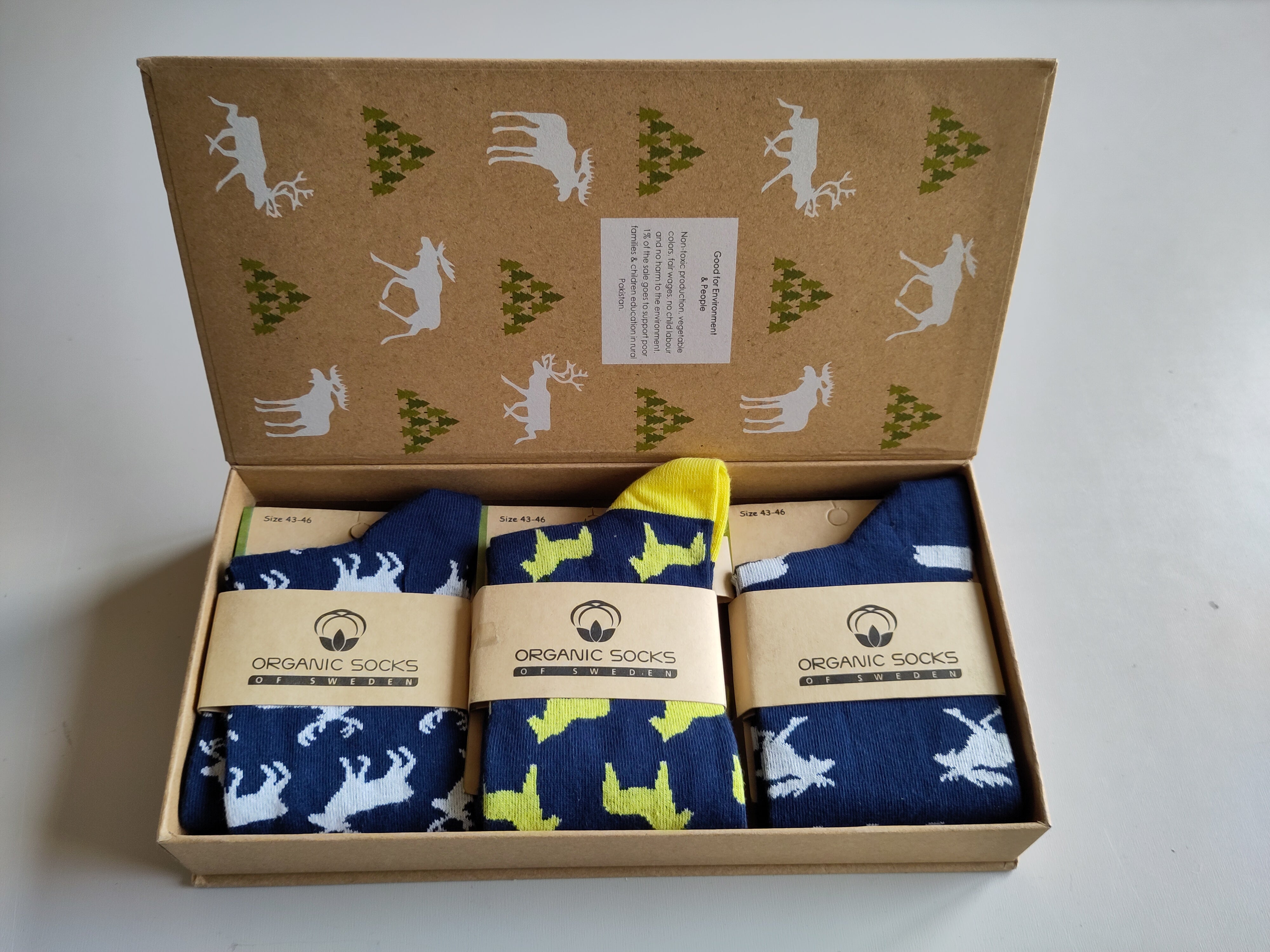 Swedish Giftbox 3 pairs - Organic socks of Sweden
