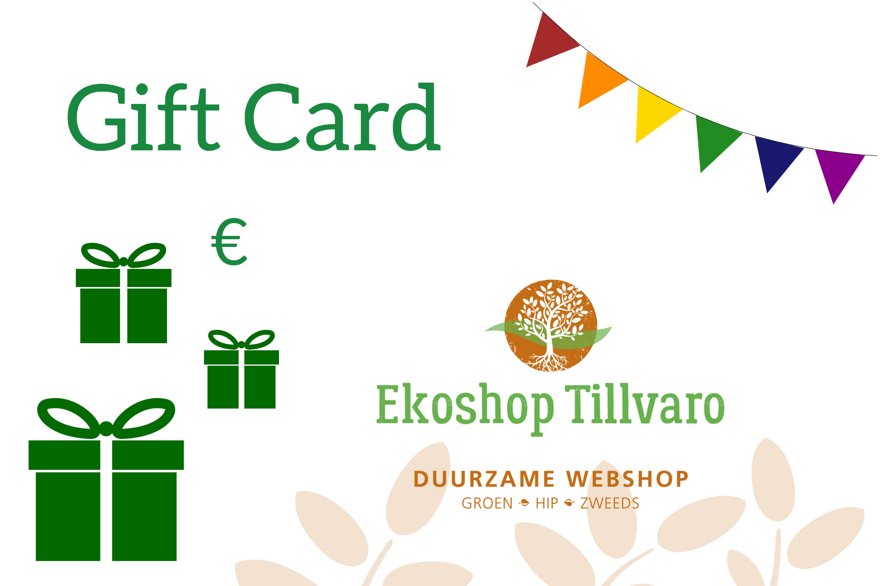 Ekoshop Tillvaro - Cadeaubon / Gift Card -