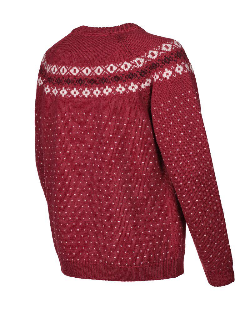 Trui Sire Crewneck - Deep Red - Ivanhoe of Sweden