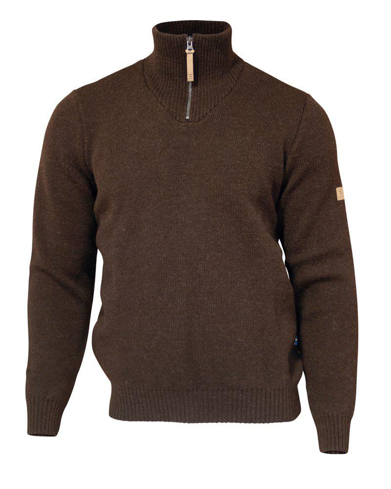 Trui NLS Elm Half Zip Coffee Bean - Ivanhoe of Sweden