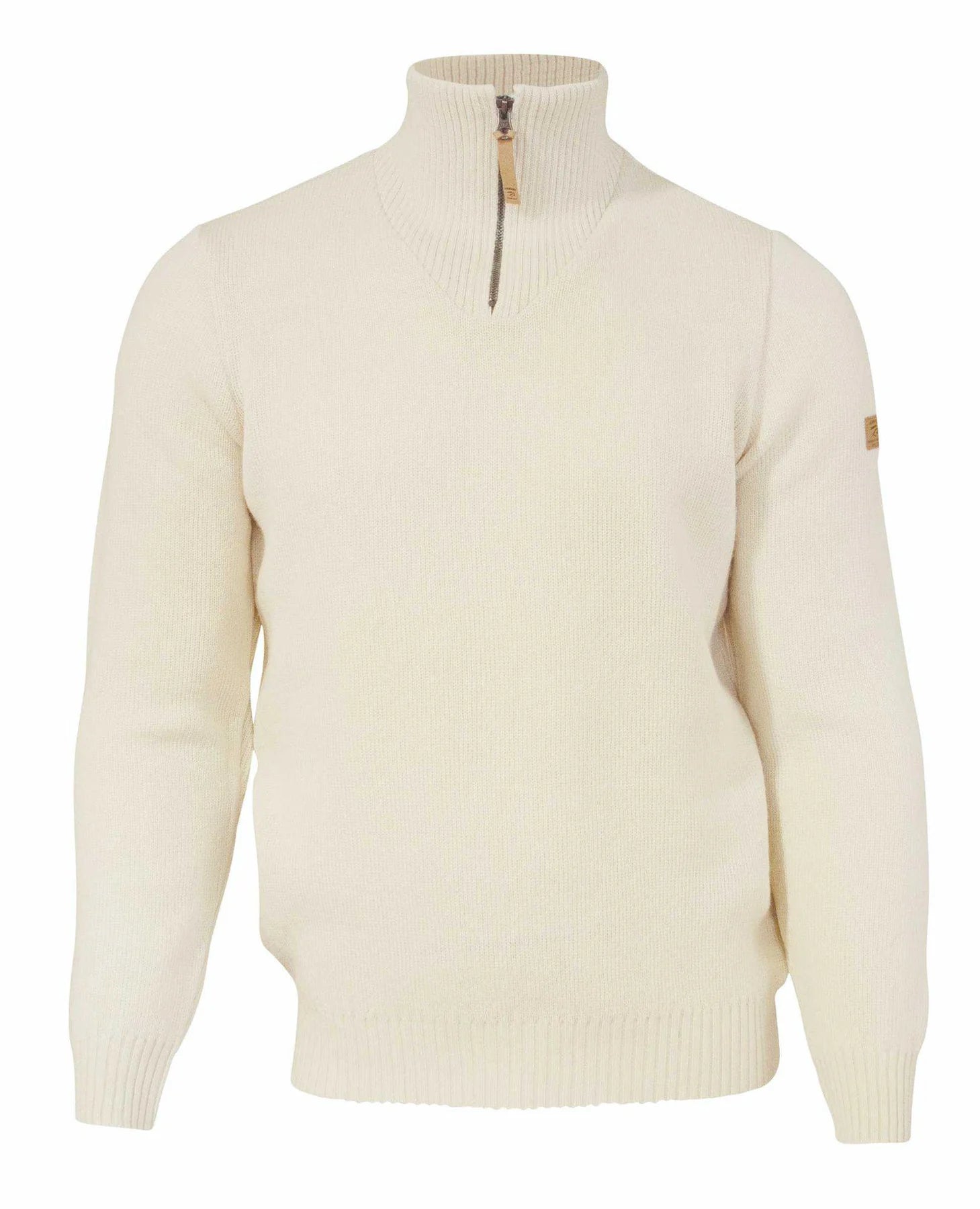 Trui NLS Elm Half Zip Natural White - Ivanhoe of Sweden