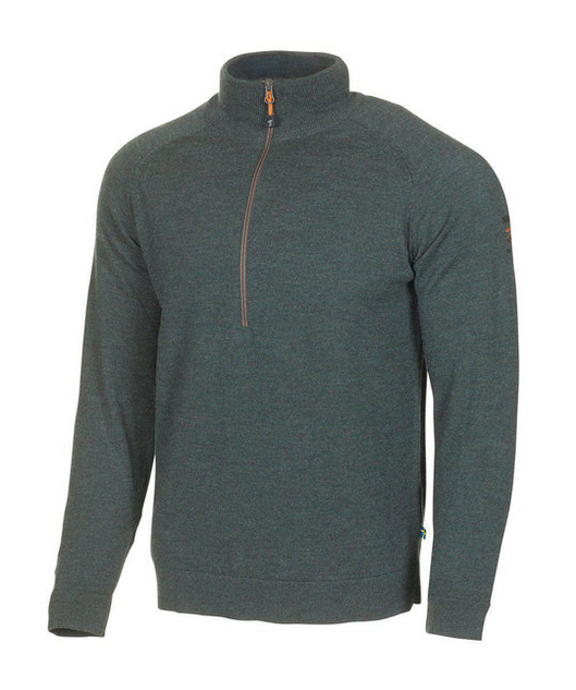 Trui Jojje Half Zip Rifle Green - Ivanhoe of Sweden