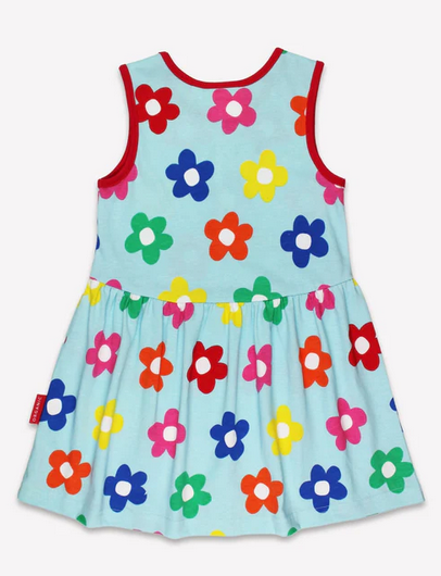 Jurk / Dress Rainbow Flowers Blue - Toby Tiger