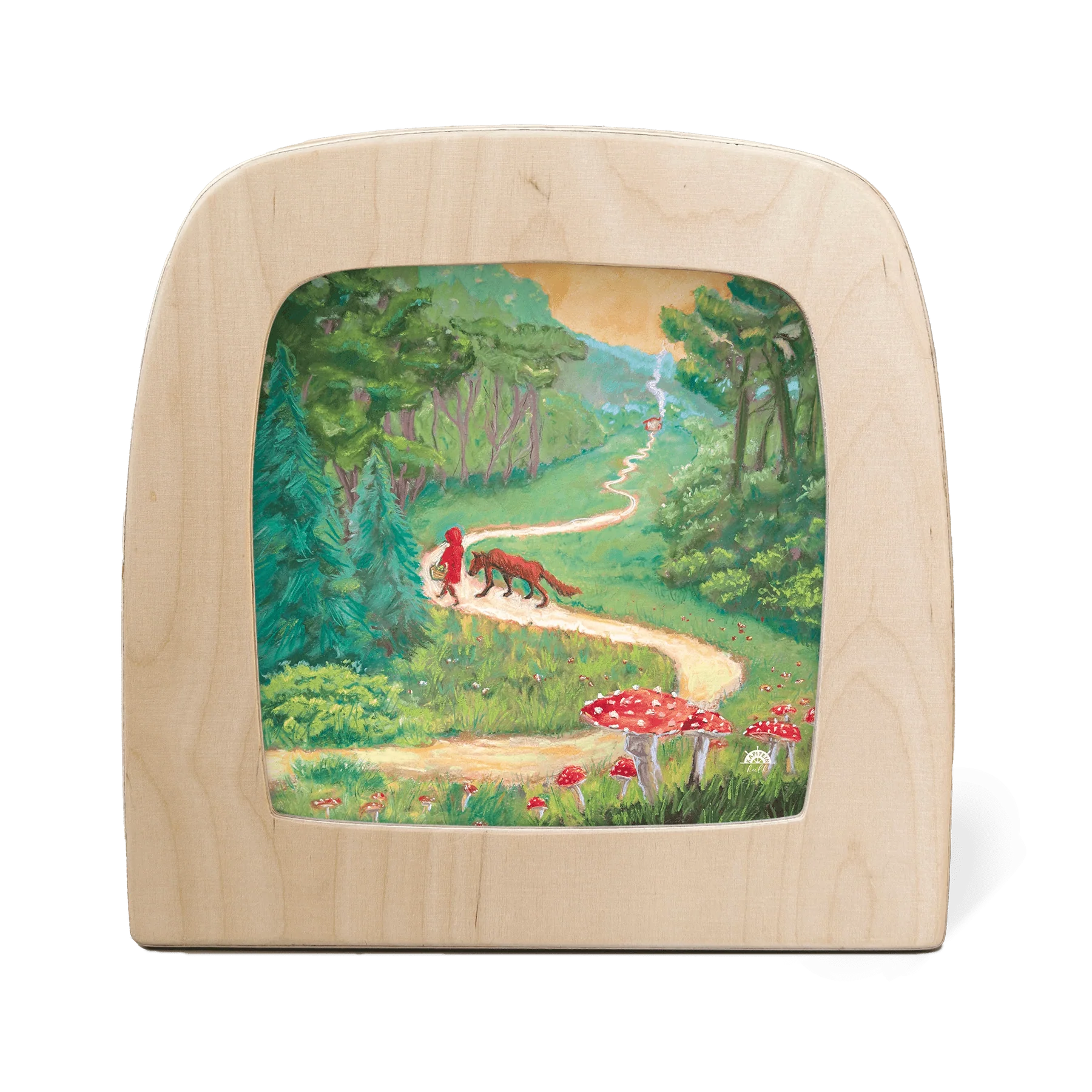 Toverplaat Roodkapje Silhouette – Kaptein Kalk