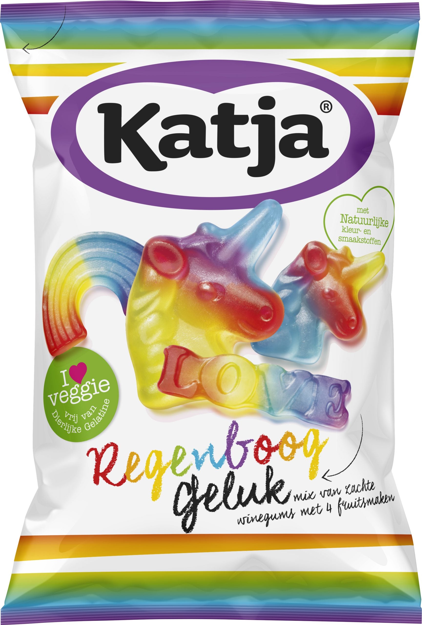 Regenboog Geluk Winegums 250 gram - Katja