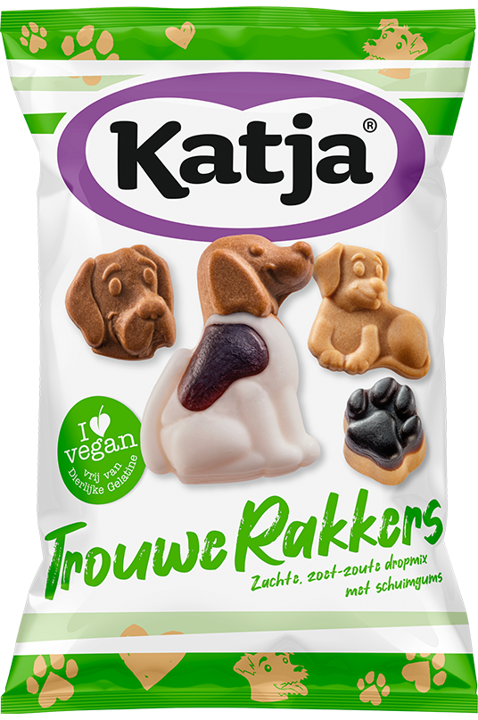 Trouwe Rakkers Schuimgum Drop Mix 250 gram (Vegan) - Katja