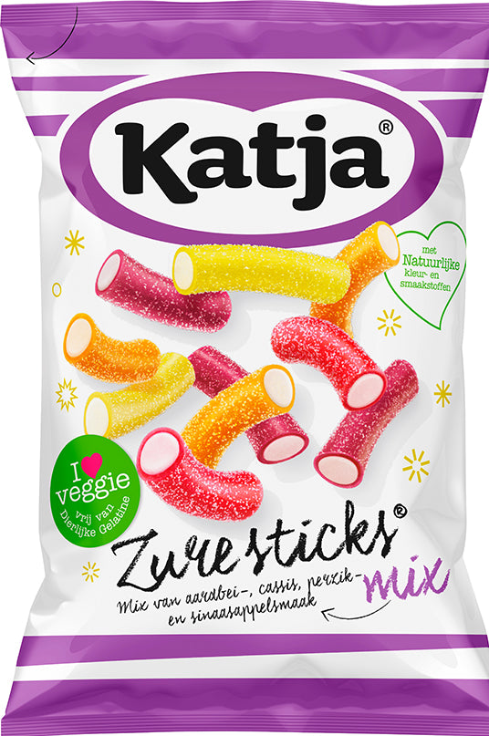 Zure Sticks Mix 250 gram (Vegan) - Katja