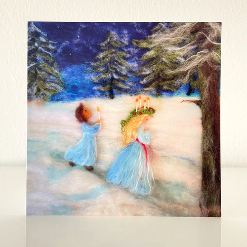 Kerstkaart Lucia – Het Wol Feetje