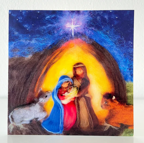 Kerstkaart Stalletje – Het Wol Feetje