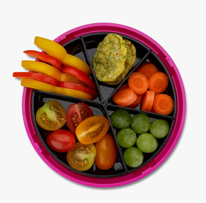 Kids SnackDISC™ Snacktrommel Giraffe Blue – Carl Oscar