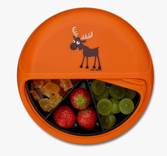 Kids SnackDISC™ Snacktrommel Moose Orange – Carl Oscar