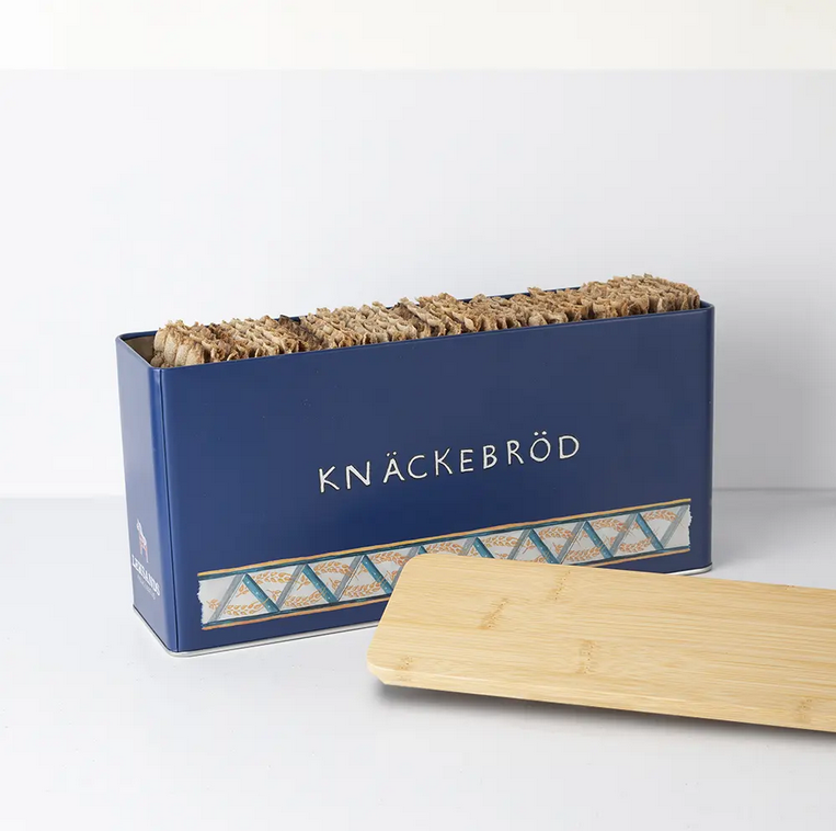Blauw Rechthoek opberg blik Knäckebröd – Leksands Knäckebröd
