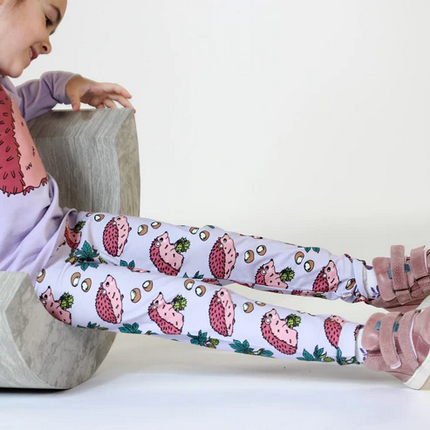 Leggings with hedgehogs - Småfolk