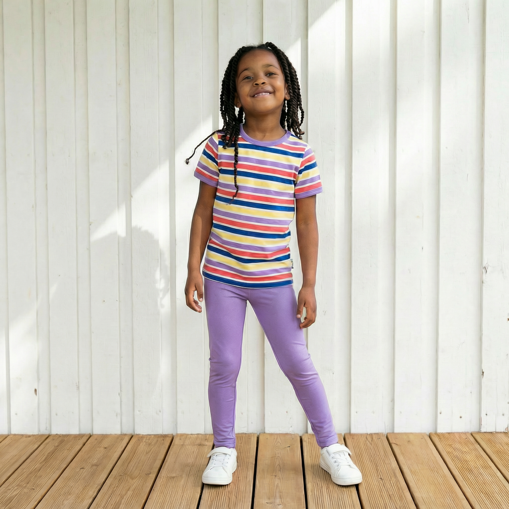 Leggings Solid Purple - Maxomorra