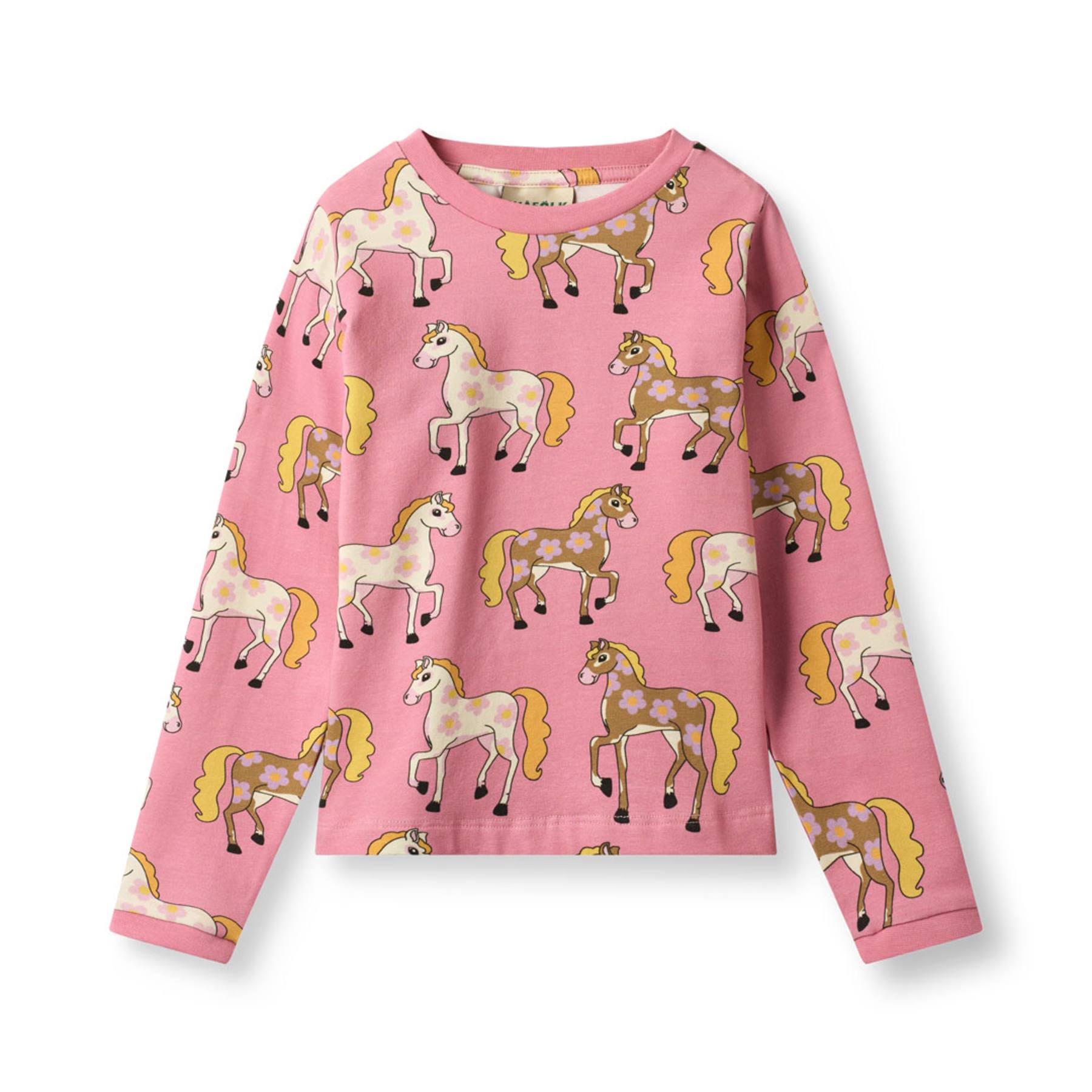 Longsleeve / Elstar long-sleeved top with horses - Småfolk