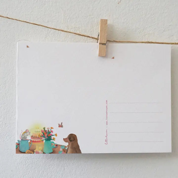 Kaart Samen feest vieren / Party Time - Lotte Drouen