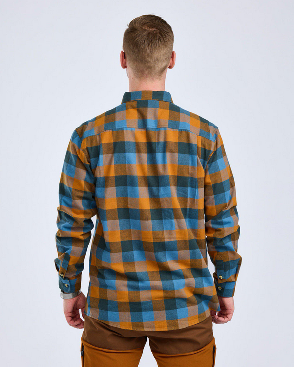 Lumbo Shirt - Men - Fudge / Blue - Pinewood