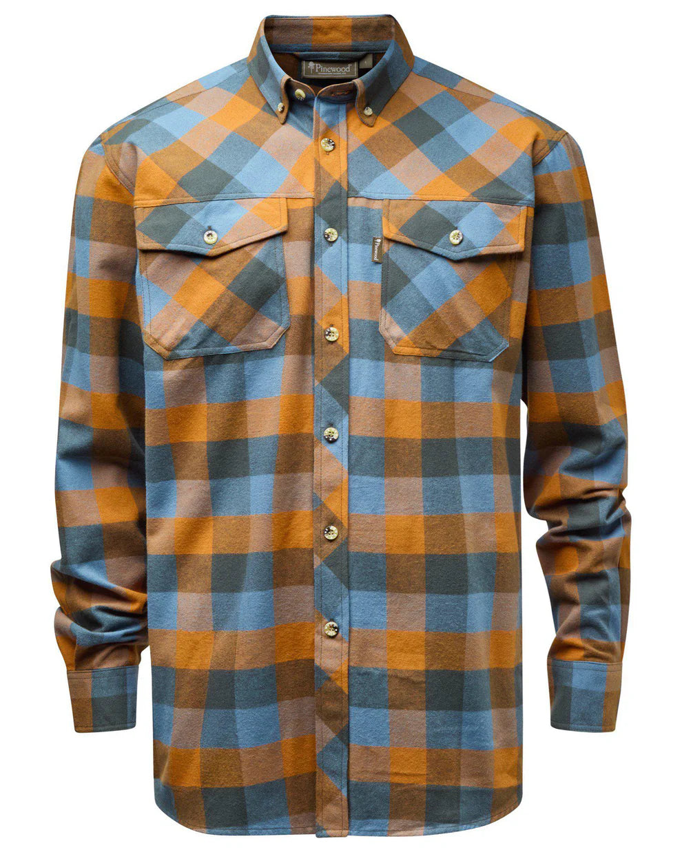Lumbo Shirt - Men - Fudge / Blue - Pinewood