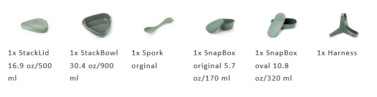 Outdoor Lunchkit 6pcs Sandy Green - Light My Fire