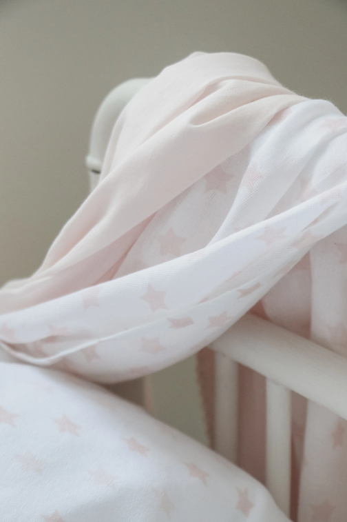 Hydrofiele doek Little Star Pink – Littleheart