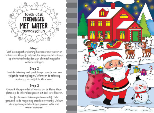 Magisch waterkleurboek Kerstmis - Lantaarn Publishers