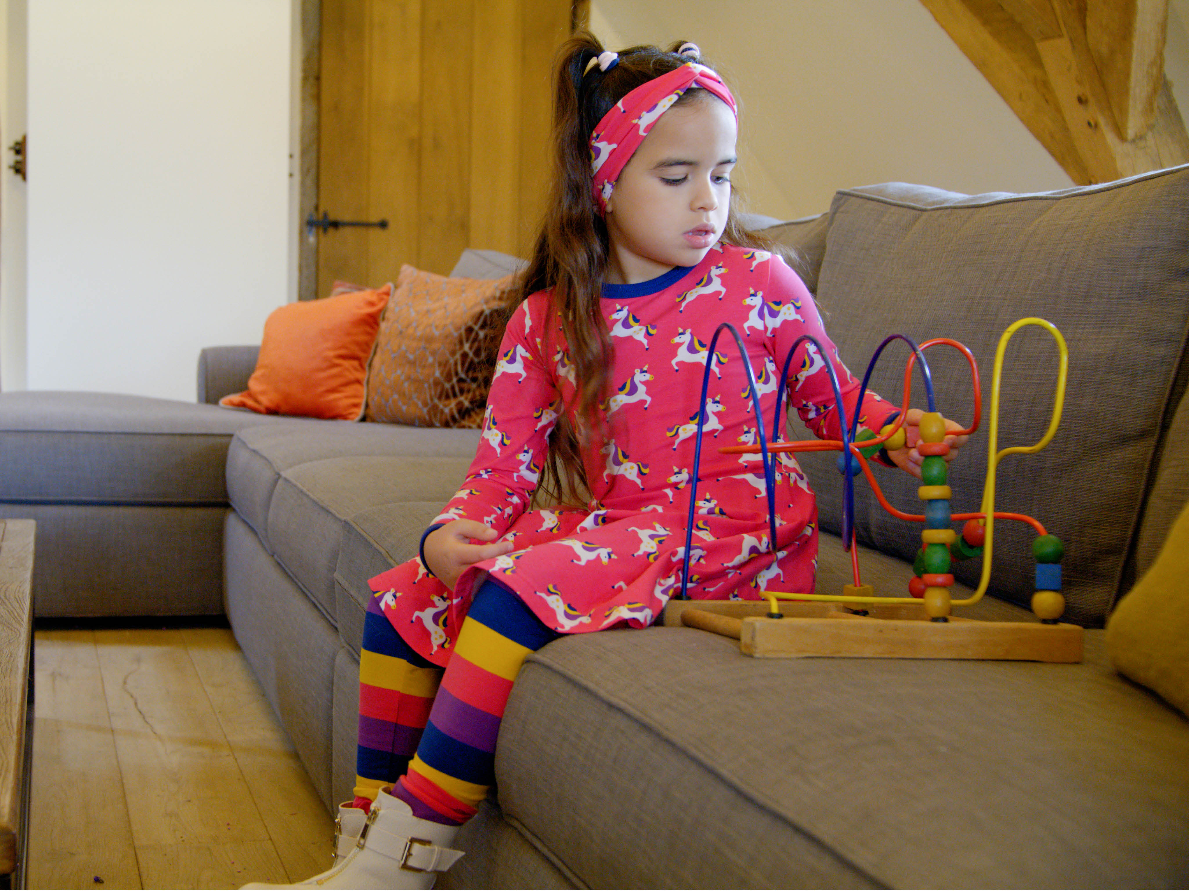 Legging Stripes Purple - Maxomorra