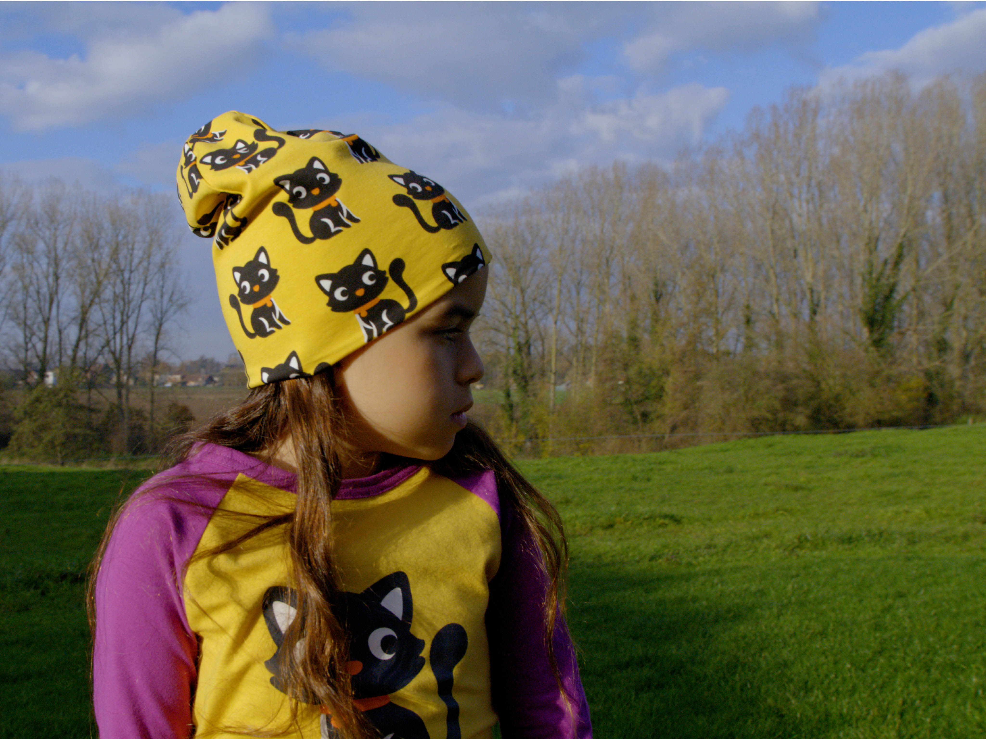 Longsleeve Top LS Raglan Cat - Maxomorra