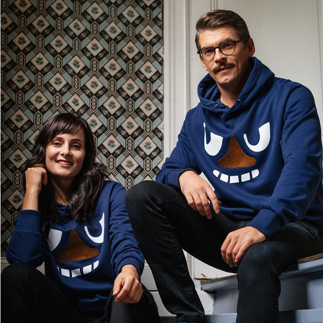 Adult Kaino Hoodie Stinky dark blue - Unisex – Moomin