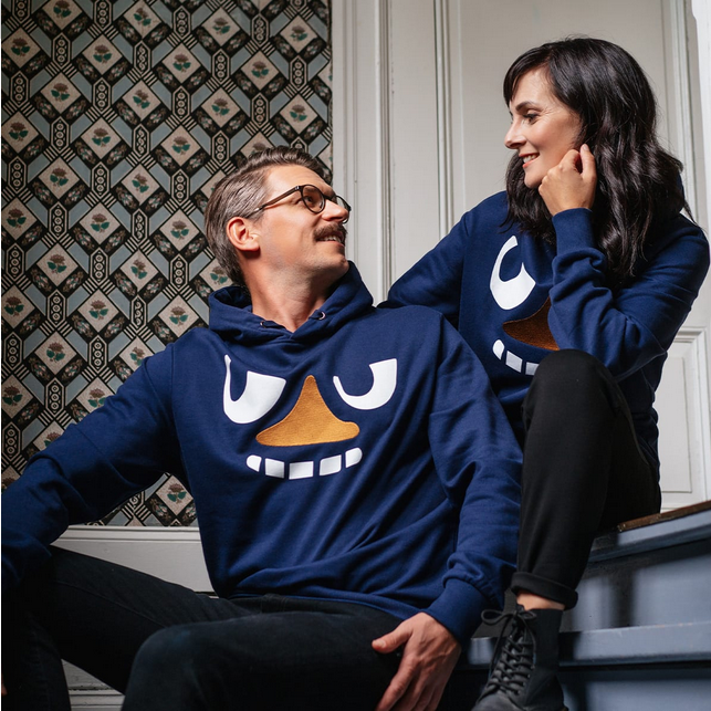 Adult Kaino Hoodie Stinky dark blue - Unisex – Moomin