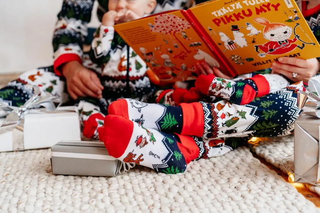 Sokken Kids & Adult Range Socks Blue – Moomin