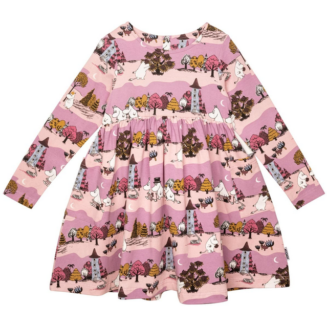 Jurk Moomin Valley Pocket Dress Lilac – Moomin