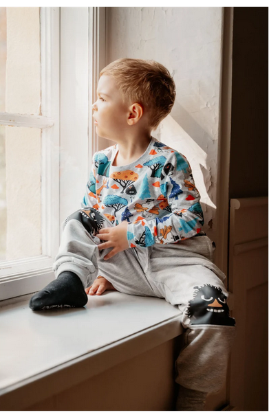 Longsleeve Mushrooms Shirt Grey melange – Moomin